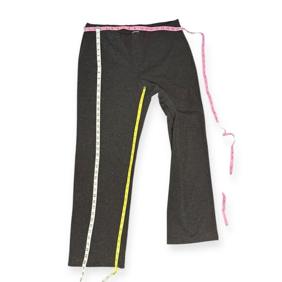 EILEEN FISHER Women’s Charcoal Gray Melanged Viscose Stretch Ponte Pants Size La - Picture 6 of 6